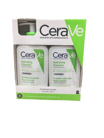 محصول (کرم مرطوب‌کننده و شوینده)  ---  کرم مرطوب‌کننده بدن و صورت CeraVe (بسته ۲ عددی